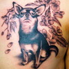 犬のタトゥー　 dog tattoo