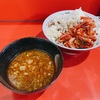 千葉のラーメン二郎で、つけ麺にキムチチーズを食べました。