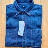 【UNIQLO】デニムワークシャツとデニムシャツ（ボタンダウンカラー）のディテールとサイズ感を比較！