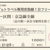 GoToトラベル専用京急線1日フリー乗車券