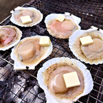 牛タンとホタテのバーベキュー