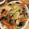 横浜駅　中華一 龍王（りゅうおう）の肉野菜炒め定食
