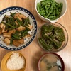 厚揚げとアスパラのめんつゆマヨ炒め