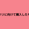 ワーホリに向けて購入したもの　その1