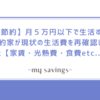【節約】月５万円以下で生活する節約家が現状の生活費を再確認してみた【家賃・光熱費・食費etc...】