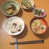 忘れていた甘栗で栗ご飯を作る。