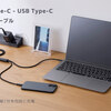 1本のケーブルで２台同時に充電可能「エレコム USB Type-C ケーブル 100W 2-in-1 」