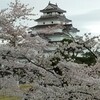 【福島】桜吹雪の会津若松