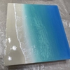 【制作記録】三連パネルのハワイアンブルー、2層目完成しました🌊🌊✨
