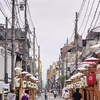 祇園祭（前祭）山鉾の街の景色