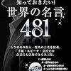 結果を出すために知っておきたい！世界の名言481(著者：イノベーション倶楽部 2019年117冊目)