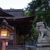 　滋賀県高島　白鬚神社の日の出前