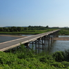 日本最長級の木造橋「流れ橋」