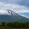 北海道　羊蹄山と洞爺湖の風景