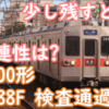 3400,3500形一部残留方針も関係するのか？3600形3688F 検査通過へ？