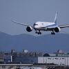 着陸に向かうANA機｜“航跡”が現れる瞬間