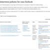 Microsoft 365 Outlook (new) におけるポリシーマッピングが公開されています