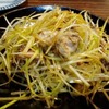 350円DE量が多いネギチャーシューは素晴らしきツマミな麺屋翼DEテラス席