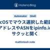 macOSでマウス選択した範囲のIPアドレスやASNをipinfo.ioでサクッと開く