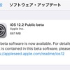 iOS12.2 初のPublicBetaリリース
