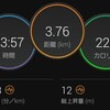 出勤ラン＋帰宅ラン＝3.76km⁉️