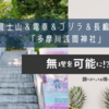 富士山＆電車＆ゴジラ＆長嶋一茂の「多摩川浅間神社」