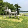 山口県 宇部市 常磐湖を中心と広がる 緑と花の総合公園「ときわ公園」を散策、不思議な彫刻群