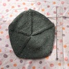 初、棒針編みのベレー帽