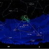 こと座　七夕伝説の織姫星（織女星）がこと座の1等星ベガであることから，日本では最も知られた星座の一つ．星座として成立したと考えられる古代バビロニアでは，雌ヤギを表す星座だったようです．こと座の琴は，竪琴．  オルペウス（オルフェウス）の竪琴とされるのが一般的です．他にヘルメース，テーセウス，タミュルスの名も上がっていますが．