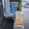 今日も順調に早朝便を配り続けます。１箇所の荷物が