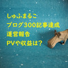 ブログ300記事の運営報告。PVや収益はどのくらい？