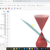 GeoGebra3D  円錐曲線(Dandelin球、焦点) を定義する式　 