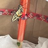 アゲハ蝶と牡丹　