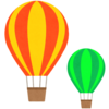 気球のフリーイラスト