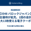 【3548 バロックジャパン】株主優待が拡充。1回の会計で最大13枚使える電子クーポン