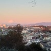 関東の冨士見百景からの赤富士