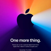 Apple、イベント「One more thing」を日本時間11月11日午前3時に開催を発表