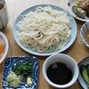 10月13日の昼ごはん（最後のひやむぎ＆種なし柿）