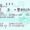 沼津→東京山手線内　乗車券