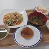 昨日のランチ　坦々風野菜炒め@社員食堂