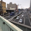 庶民的な香りのただよう塩小路堀川の歩道橋より