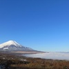 富士山撮影絶景スポット！雪の富士山と山中湖の景色！雪道はスタッドレスタイヤ！