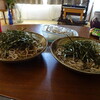 鶏唐揚、ネギ添え