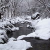 花貫渓谷　雪景色