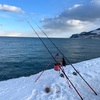 コマイ釣り泣きの一回は小樽南防波堤