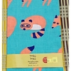手ぬぐいをのれんに！たぬき柄の手ぬぐい買ったよ(^^)なのになんてこった( º_º )たぬきの扱いはいつもこんな感じ^^;両面テープを使ってのれんにしました(^^)