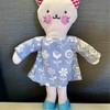 ハギレ活用：猫のぬいぐるみコットちゃんのお洋服作り