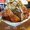 17kmEペース。トータル21.1km。フタツメ前橋店。排骨タンメン野菜増し。