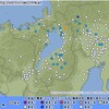 滋賀県北部を震央とする地震発生