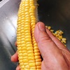 とうもろこし🌽は横向きに